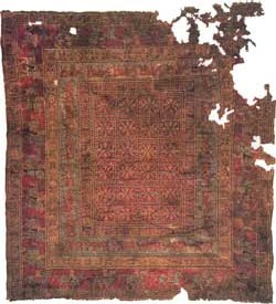 パジリク絨毯の絨毯 B.C.5〜B.C.4C エルミタージュ美術館